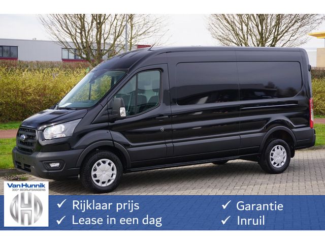 Ford Transit 350L 130PK L3H2 Trend Climate, 12" Sync 4 scherm Navi, 270° deur, Trekhaak!! NR. N16*