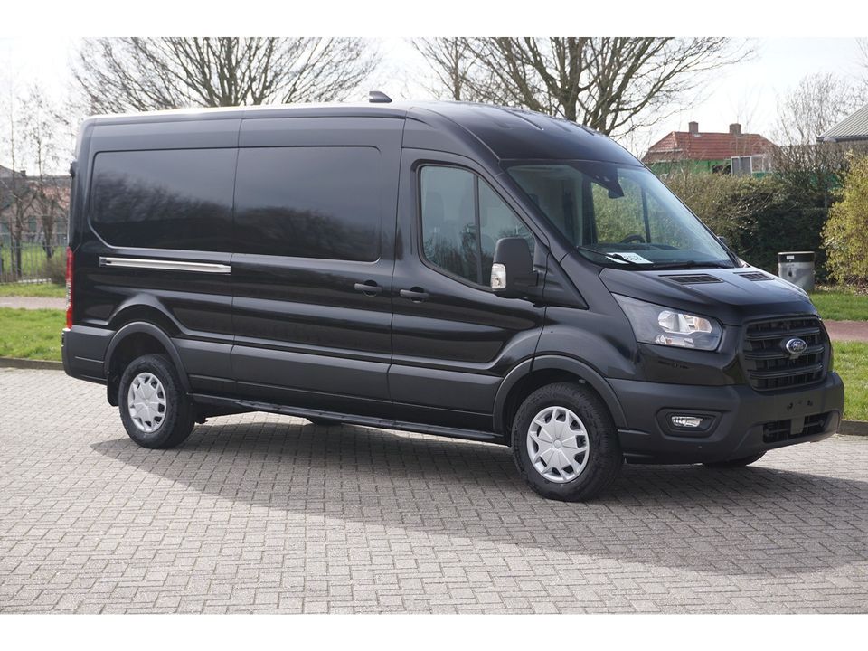 Ford Transit 350L 130PK L3H2 Trend Climate, 12" Sync 4 scherm Navi, 270° deur, Trekhaak!! NR. N16*