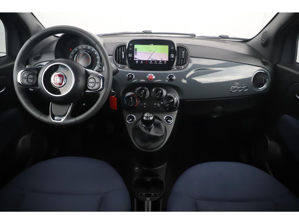 Fiat 500 1.0 Hybrid Cult 69PK Navigatie Airco Radio Bluetooth LMV PDC Zwarte Hemel