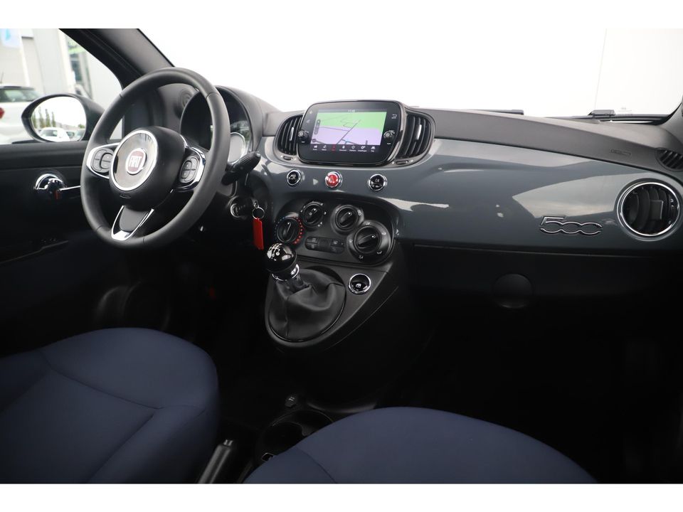 Fiat 500 1.0 Hybrid Cult 69PK Navigatie Airco Radio Bluetooth LMV PDC Zwarte Hemel