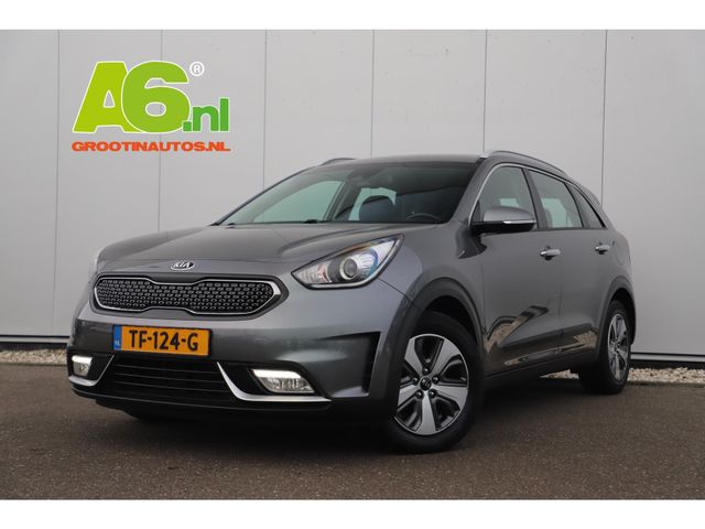 Kia Niro 1.6 GDi Hybrid DynamicLine Automaat Half Leder Navigatie Camera Lane Assist Clima Cruise PDC Carplay Android Bluetooth LED