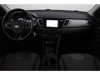 Kia Niro 1.6 GDi Hybrid DynamicLine Automaat Half Leder Navigatie Camera Lane Assist Clima Cruise PDC Carplay Android Bluetooth LED