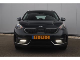 Kia Niro 1.6 GDi Hybrid DynamicLine Automaat Half Leder Navigatie Camera Lane Assist Clima Cruise PDC Carplay Android Bluetooth LED