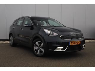 Kia Niro 1.6 GDi Hybrid DynamicLine Automaat Half Leder Navigatie Camera Lane Assist Clima Cruise PDC Carplay Android Bluetooth LED