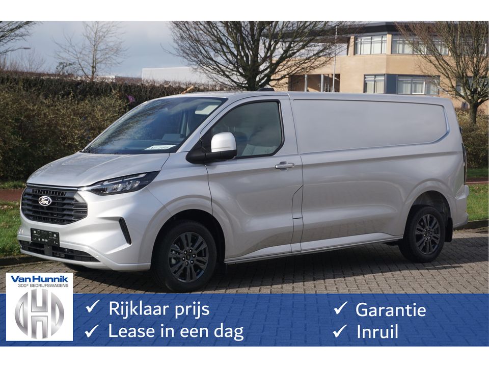 Ford Transit Custom 300L 170PK Limited AUT MY2024 Navi, ACC, Trekhaak, 360° Cam, 17" LM, Alarm!! NR. 884