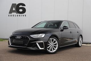 Audi A4 Avant 35 TDI S-Line Sport 164PK Automaat Trekhaak Half Leder Virtual Cockpit Ambianceverlichting Groot Navigatie Draadloos Carplay Android Elektrische Achterklep Clima Cruise PDC 18 inch LMV