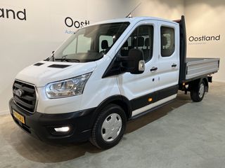 Ford Transit 2.0 TDCI L3H1 130 PK DC Dubbel Cabine Trend Open Laadbak / Euro 6 / Airco / Cruise Control / Trekhaak / CarPlay / 23.600 KM !!