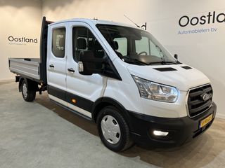 Ford Transit 2.0 TDCI L3H1 130 PK DC Dubbel Cabine Trend Open Laadbak / Euro 6 / Airco / Cruise Control / Trekhaak / CarPlay / 23.600 KM !!