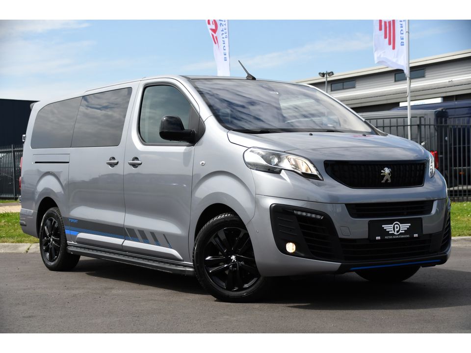 Peugeot Expert 2.0 BlueHDI 180 Long Sport DC 98/350 Limited Edition 360 Camera, Cruise, 177PK, Automaat, Sensoren, LED, Leder, 2 x Schuifdeur, UNIEK!