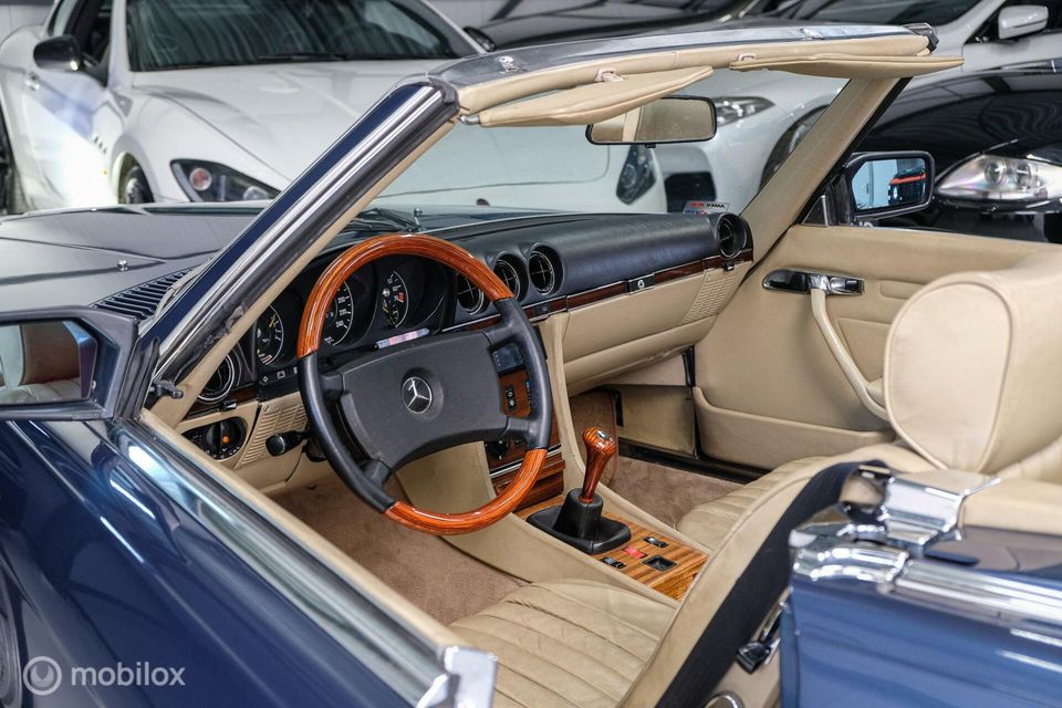 Mercedes-Benz SL-Klasse 280 SL ''Lapis Blue'' | Hardtop | Nieuw dak | R107 | Wegenbelastingvrij | 4 pers |