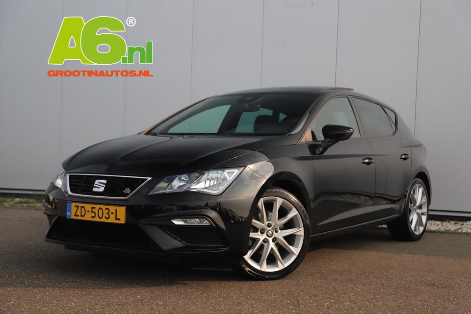 SEAT Leon 1.5 TSI FR Business Intense 131PK Panoramadak Virtual Cockpit Sfeerverlichting Leder Navigatie 18 inch Carplay Android Cruise Stoelverwarming Keyless