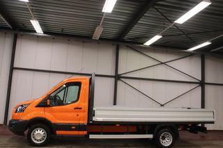 Ford Transit met nieuwe NIEUWE MOTOR OPEN LAADBAK DUBBELLUCHT TREKHAAK 2800KG