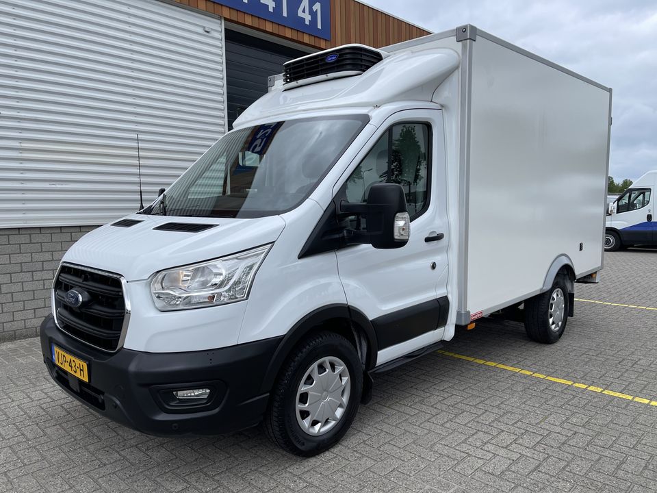 Ford Transit 2.0 TDCI 130pk automaat / smartbox bakwagen met Carrier 0 graden celsius koeling ! / lease vanaf € 638 / airco / cruise / navi / achteruit rijcamera / zijdeur