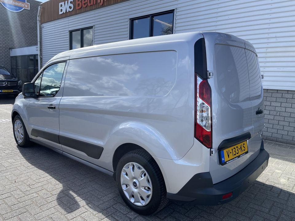 Ford Transit Connect 1.5 TDCI 100pk L2 Trend / vaste prijs rijklaar € 13.950 ex btw / nieuwe koppeling / lease vanaf € 337 / airco / cruise / navi / 3 zits / zilver metallic !