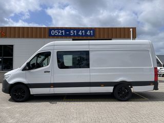 Mercedes-Benz Sprinter 317 1.9 CDI 170pk L3H2 RWD / luxe DC 5 persoons / rijklaar € 48.950 ex btw / trekhaak / climate control / achteruit rijcamera / 18 inch velgen met 4 seizoenen banden !