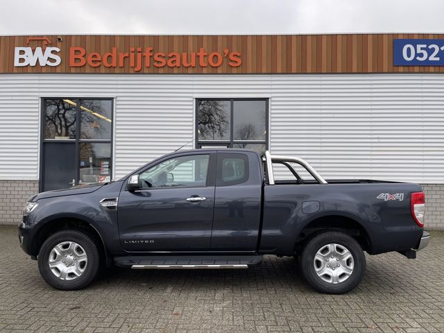 Ford Ranger 2.2 TDCi 160pk automaat 4x4 Limited Supercab / rijklaar € 23.950 ex btw / lease vanaf € 446 / airco / cruise / navi / leer / trekhaak 3500 kg !