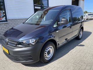 Volkswagen Caddy 2.0 TDI L1H1 BMT Trendline / rijklaar € 13.950 ex btw / lease vanaf € 236 / airco / cruise / donker blauw metallic / electrische laadruimte ventilatie !