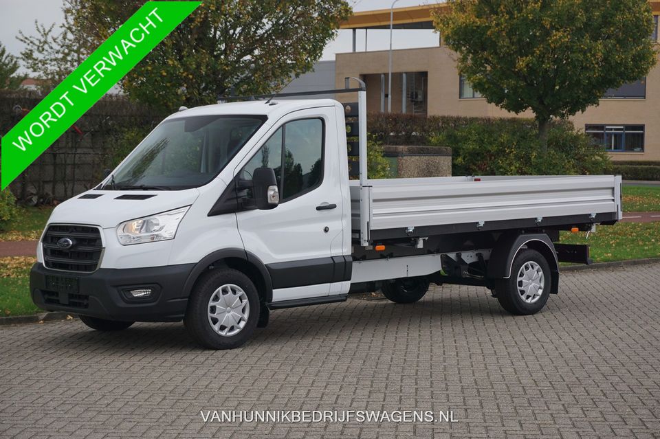 Ford Transit 350L 3 Zijdige kipper 155PK Trend Airco, Cruise, Bluetooth, Omvormer!! NR. K01*