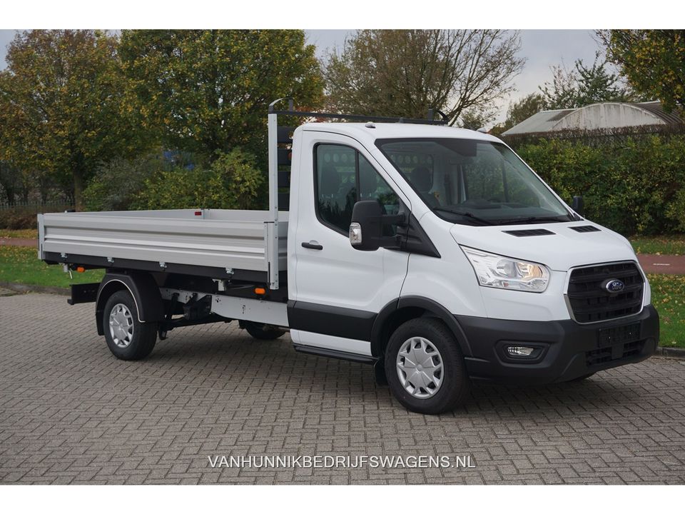 Ford Transit 350L 3 Zijdige kipper 155PK Trend Airco, Cruise, Bluetooth, Omvormer!! NR. K01*