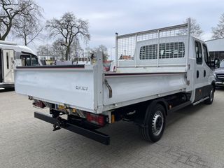 Iveco Daily 35S14 2.3 410 pickup kipper DC 7 persoons / rijklaar € 25.950 ex btw / euro 6 diesel / lease vanaf € 464 / opbergkast / trekhaak 3500 kg / cruise control !