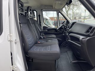 Iveco Daily 35S14 2.3 410 pickup kipper DC 7 persoons / rijklaar € 25.950 ex btw / euro 6 diesel / lease vanaf € 464 / opbergkast / trekhaak 3500 kg / cruise control !