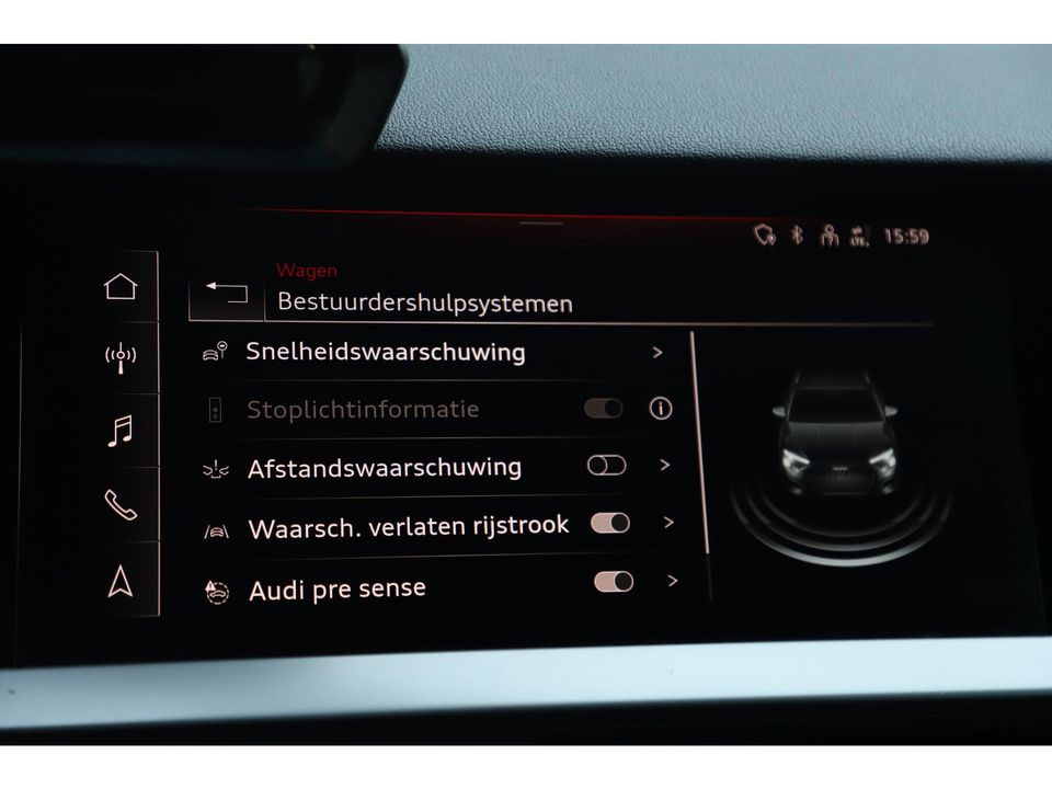 Audi A3 Sportback 35 TFSI Sport S Line 150PK Automaat Full LED Navigatie Carplay Android Half Leder Sfeerverlichting 18 inch LMV Parkeersensors