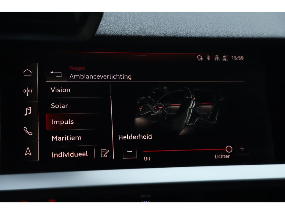 Audi A3 Sportback 35 TFSI Sport S Line 150PK Automaat Full LED Navigatie Carplay Android Half Leder Sfeerverlichting 18 inch LMV Parkeersensors