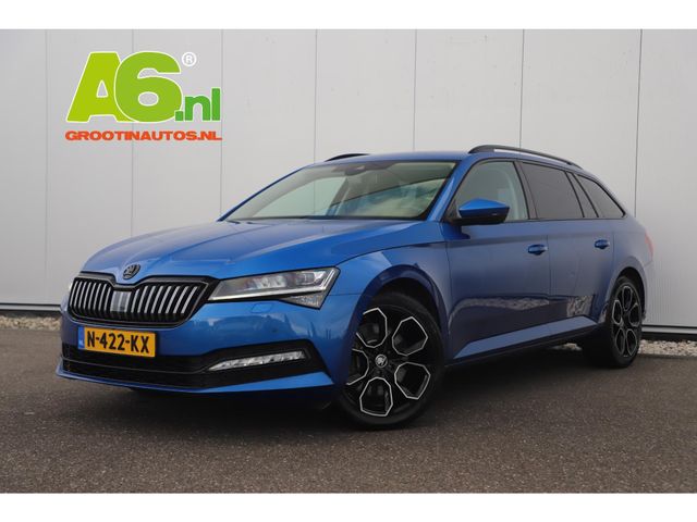 Škoda Superb Combi 1.5 TSI ACT Business Edition 150PK DSG Automaat Black Optic Full LED 18 inch LMV Carplay Android Navigatie Clima Cruise Parkeersensor Stoelverwarming Elektrische Achterklep