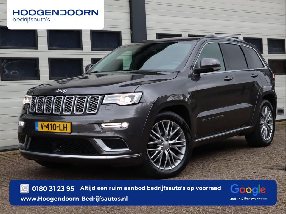 Jeep Grand Cherokee 3.0 CRD 251pk Euro 6 Grijs Kenteken Summit - Pano - ACC - Clima