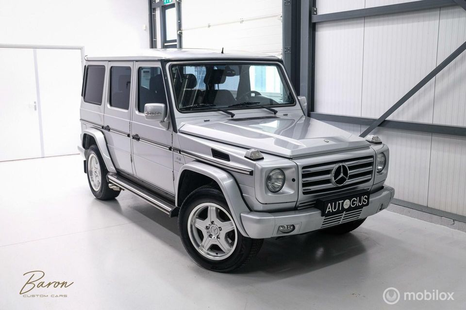 Mercedes-Benz G-Klasse AMG G55 | Youngtimer | Fiscaal aantrekkelijk | Lease | Bilstein B4 | Briljant Silver