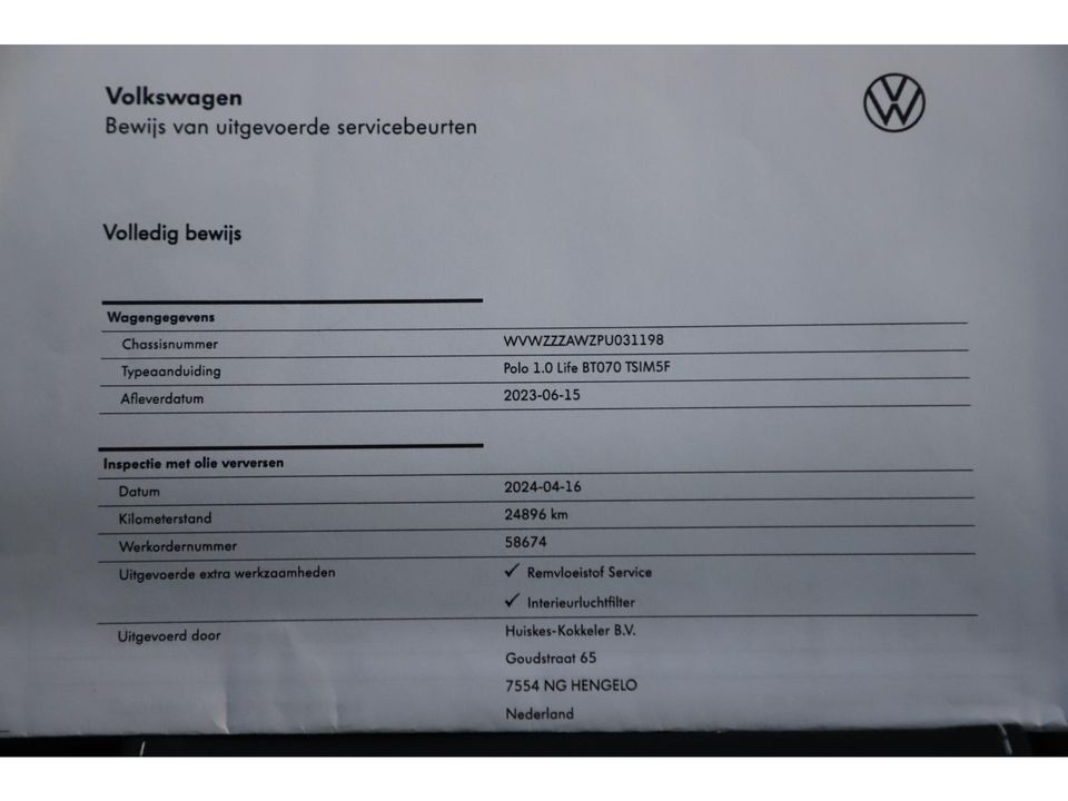 Volkswagen Polo 1.0 TSI Life Business High 95PK Nieuw Model Virtual Cockpit Navigatie Camera 15 inch Adaptive Cruise Lane Assist LED Parkeersensors Dealer onderhouden!