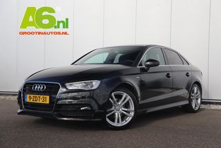 Audi A3 Limousine 1.4 TFSI CoD Ambition S Line 150PK Trekhaak Bi-Xenon Half Leder 18 inch LMV Navigatie Bluetooth Climate Cruise Control Getint Glas 2X S-Line 1500KG Trekgewicht