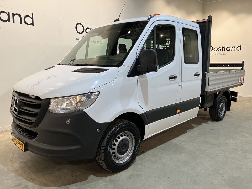 Mercedes-Benz Sprinter 316 CDI L2 RWD DC Dubbel Cabine Open Laadbak / Euro 6 / Trekhaak 3500 KG / Airco / Cruise Control / CarPlay / Navigatie