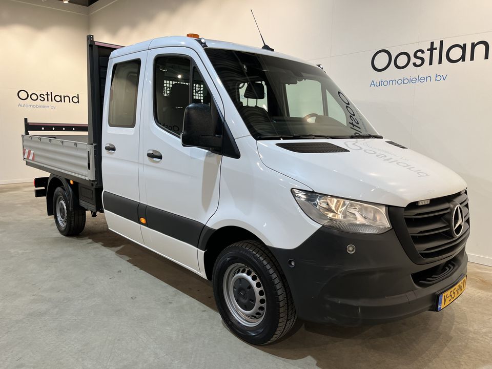 Mercedes-Benz Sprinter 316 CDI L2 RWD DC Dubbel Cabine Open Laadbak / Euro 6 / Trekhaak 3500 KG / Airco / Cruise Control / CarPlay / Navigatie