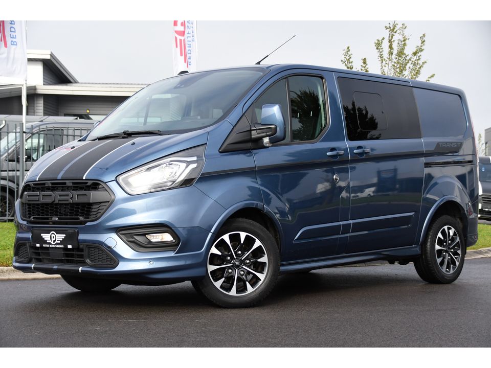 Ford Transit Custom 320 2.0 TDCI L1H1 Sport DC Adaptieve Cruise, Carplay, 185PK, Automaat, Sensoren, multimedia, Stoelverwarming, UNIEK!