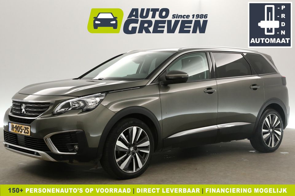 Peugeot 5008 1.2 PureTech Automaat 7 Persoons Sfeerverl Clima 360Camera Carplay Cruise PDC Navi Virtual LED 19"LMV Trekhaak