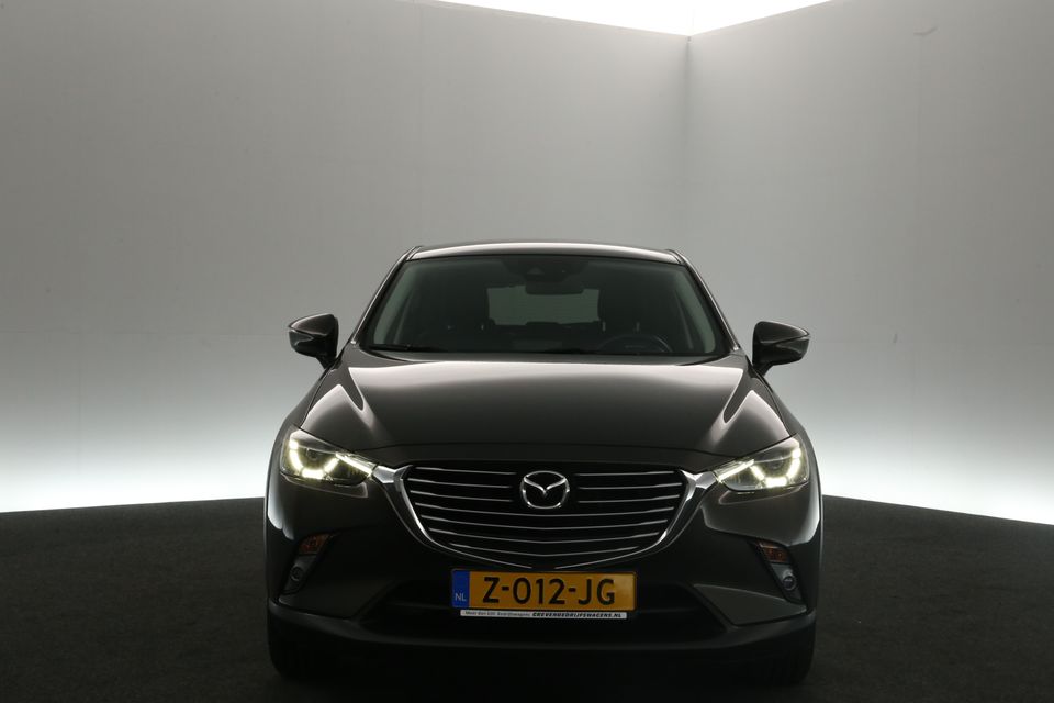 Mazda CX-3 2.0 SkyActiv-G Automaat Camera Clima LED Head-up Navi PDC 18"LMV Leder Stoelverwarming