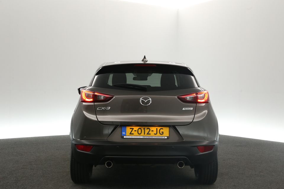 Mazda CX-3 2.0 SkyActiv-G Automaat Camera Clima LED Head-up Navi PDC 18"LMV Leder Stoelverwarming