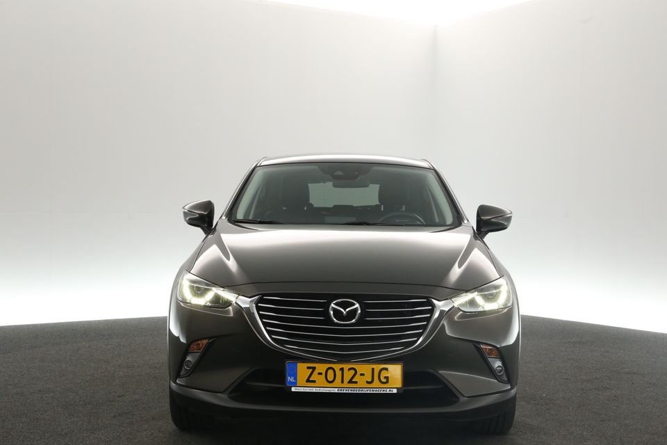 Mazda CX-3 2.0 SkyActiv-G Automaat Camera Clima LED Head-up Navi PDC 18"LMV Leder Stoelverwarming