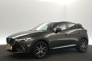 Mazda CX-3 2.0 SkyActiv-G Automaat Camera Clima LED Head-up Navi PDC 18"LMV Leder Stoelverwarming