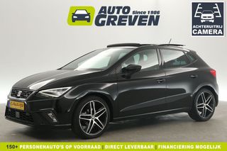 SEAT Ibiza 1.0 TSI FR Business Pano Sfeerverl. Camera Clima Cruise Carplay Navi LED Virtual 18"LMV PDC