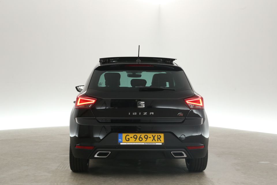 SEAT Ibiza 1.0 TSI FR Business Pano Sfeerverl. Camera Clima Cruise Carplay Navi LED Virtual 18"LMV PDC