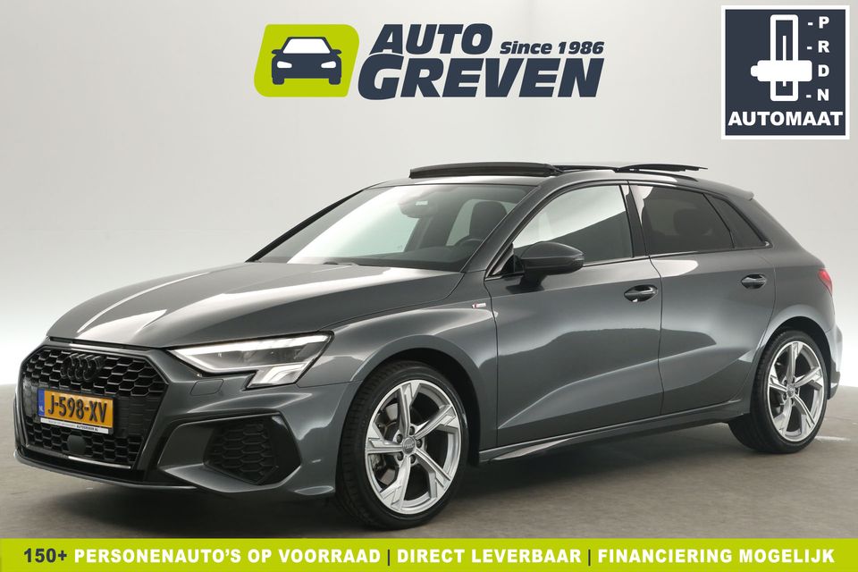 Audi A3 30 TFSI S-line Automaat Pano Clima Cruise Carplay LED Virtual Navi PDC 18"LMV