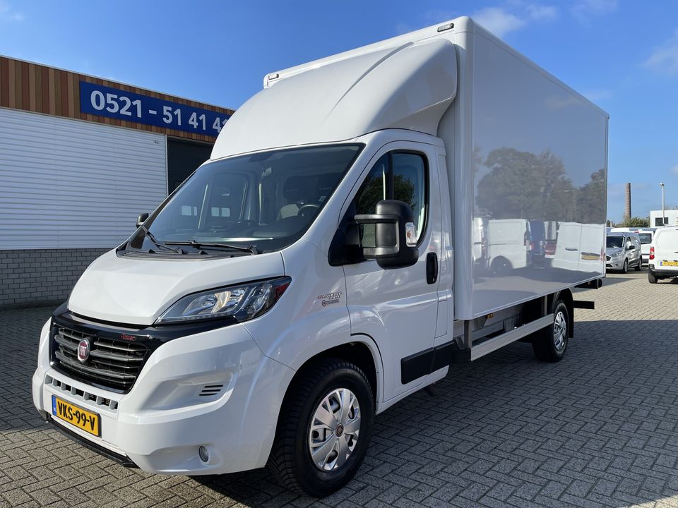 Fiat Ducato 35H 2.3 MultiJet 160pk L3H1 Heavy Duty bakwagen met Dhollandia laadklep / lease vanaf € 482 / vaste prijs rijklaar € 26.950 ex btw / L 425 cm x B 210 cm x H 212 cm / zeer nette bus!