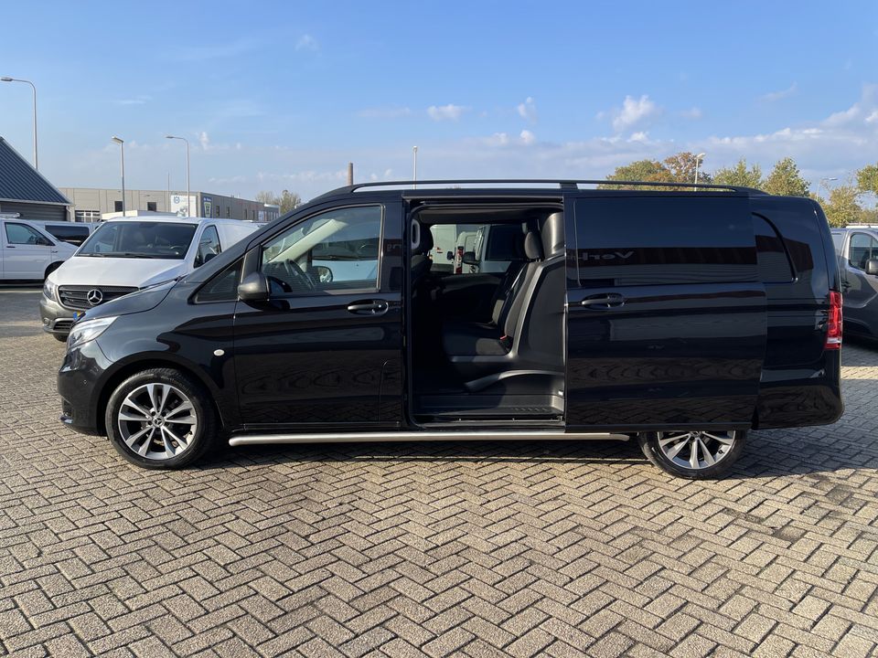 Mercedes-Benz Vito 114 CDI Extra Lang DC 5 persoons Comfort / dubbele schuifdeur ! / vaste prijs rijklaar € 32.950 ex btw / lease vanaf € 589 / airco / cruise / lichtmetalen velgen 18 inch / sidebars