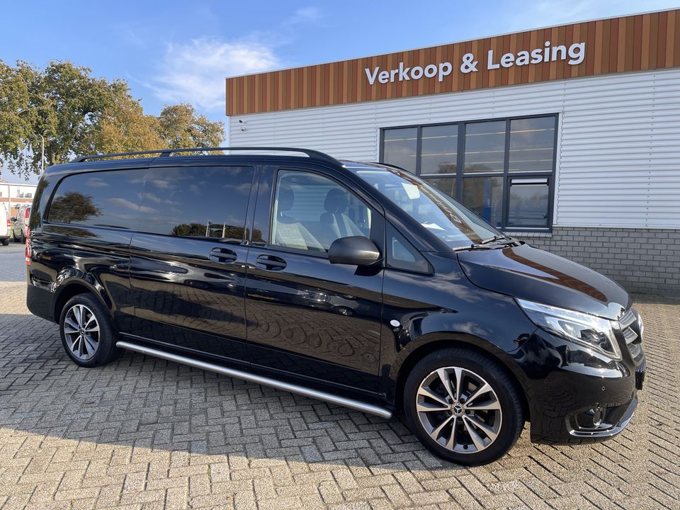 Mercedes-Benz Vito 114 CDI Extra Lang DC 5 persoons Comfort / dubbele schuifdeur ! / vaste prijs rijklaar € 32.950 ex btw / lease vanaf € 589 / airco / cruise / lichtmetalen velgen 18 inch / sidebars