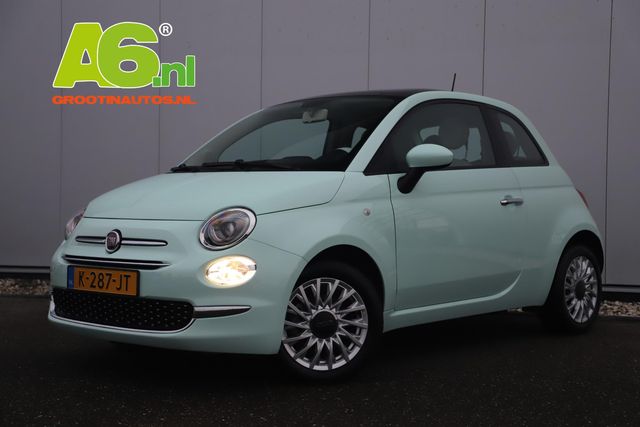 Fiat 500 1.0 Hybrid Lounge Mint Groen Panoramadak 16 inch LMV Radio Bluetooth Airco Cruise Control