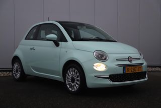 Fiat 500 1.0 Hybrid Lounge Mint Groen Panoramadak 16 inch LMV Radio Bluetooth Airco Cruise Control