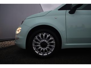 Fiat 500 1.0 Hybrid Lounge Mint Groen Panoramadak 16 inch LMV Radio Bluetooth Airco Cruise Control