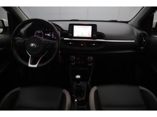 Kia Picanto 1.0 CVVT Design Edition Lederen Bekleding Navigatie Camera Clima Cruise Carplay Android 16 inch LMV